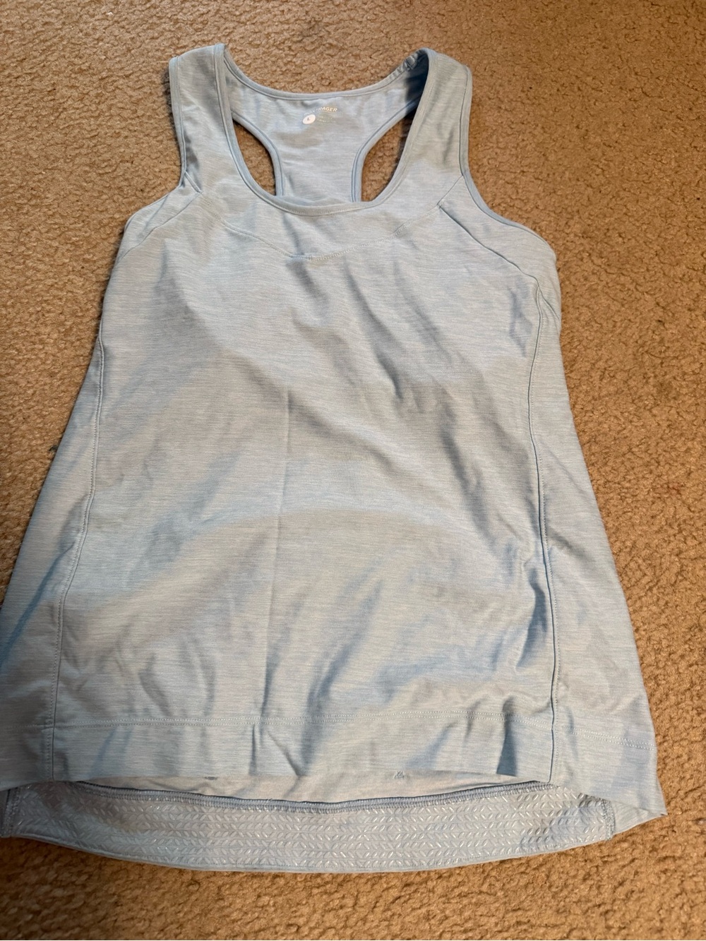 Light Blue Racerback Tank Top - Bontrager Cycling Tank